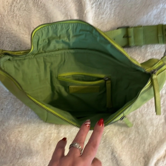 Free People Wilder Embellished Sling Bag in Yultide Lime - Picture 6 of 8